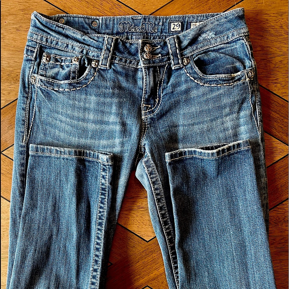 Miss Me Skinny Denim Jeans Sz 29 Buckle
